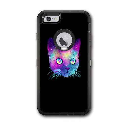  Colorful Galaxy Space Cat Otterbox Defender iPhone 6 PLUS Skin