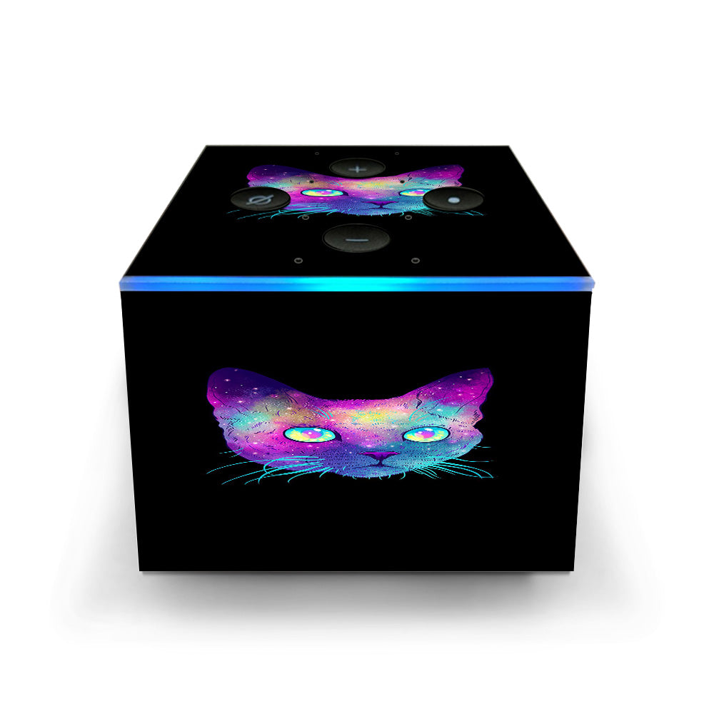  Colorful Galaxy Space Cat Amazon Fire TV Cube Skin
