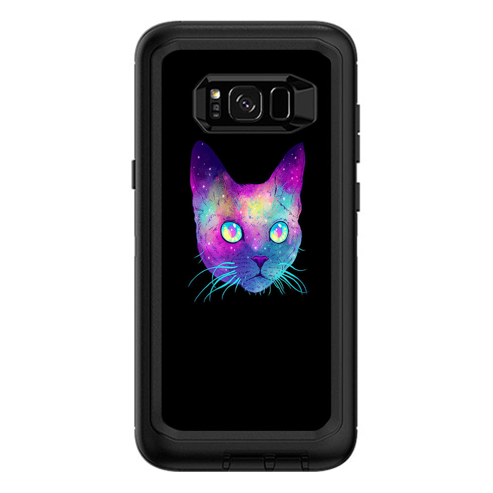  Colorful Galaxy Space Cat Otterbox Defender Samsung Galaxy S8 Plus Skin