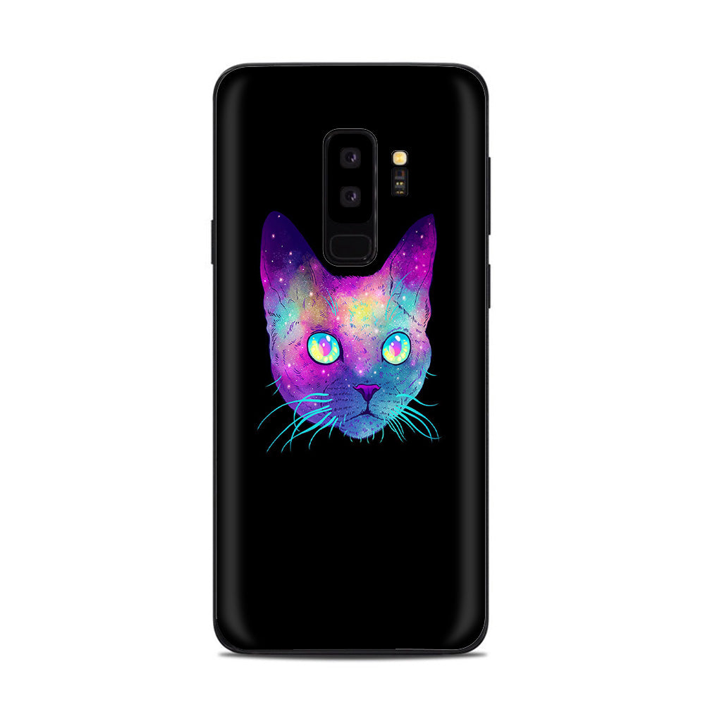  Colorful Galaxy Space Cat Samsung Galaxy S9 Plus Skin