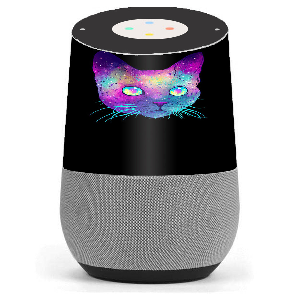  Colorful Galaxy Space Cat Google Home Skin