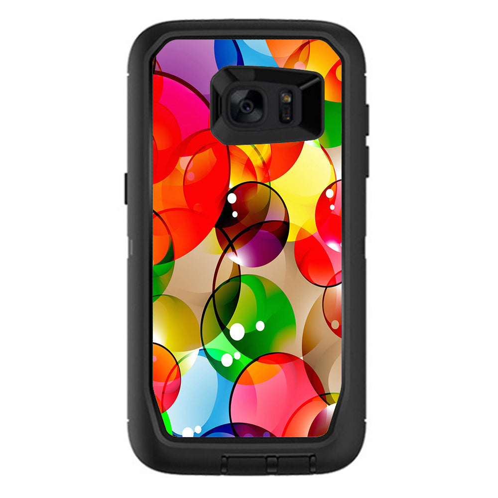  Colorful Bubbles Otterbox Defender Samsung Galaxy S7 Edge Skin