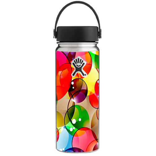  Colorful Bubbles Hydroflask 18oz Wide Mouth Skin