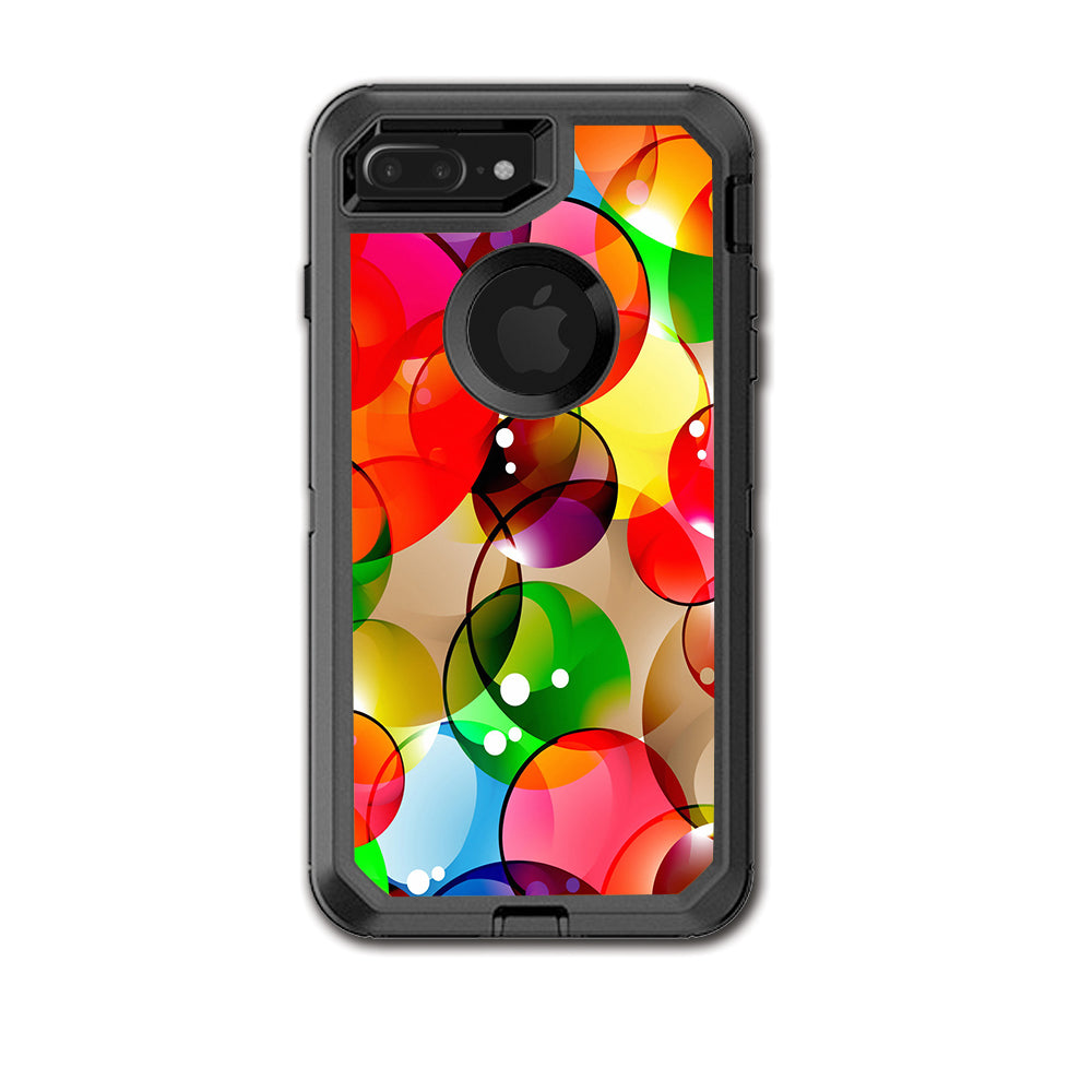  Colorful Bubbles Otterbox Defender iPhone 7+ Plus or iPhone 8+ Plus Skin