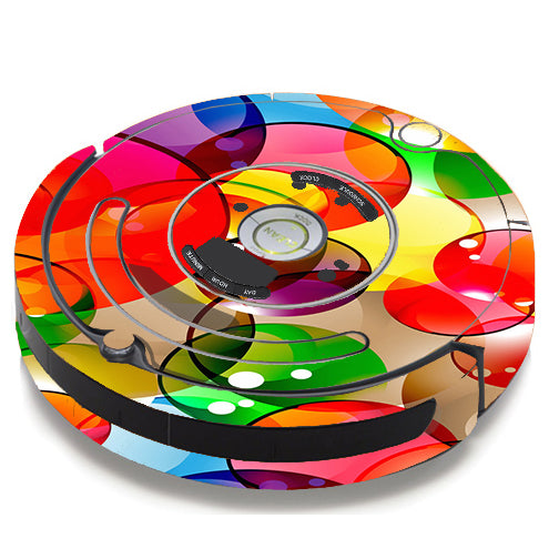  Colorful Bubbles iRobot Roomba 650/655 Skin