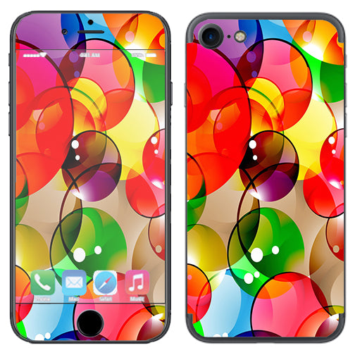  Colorful Bubbles Apple iPhone 7 or iPhone 8 Skin