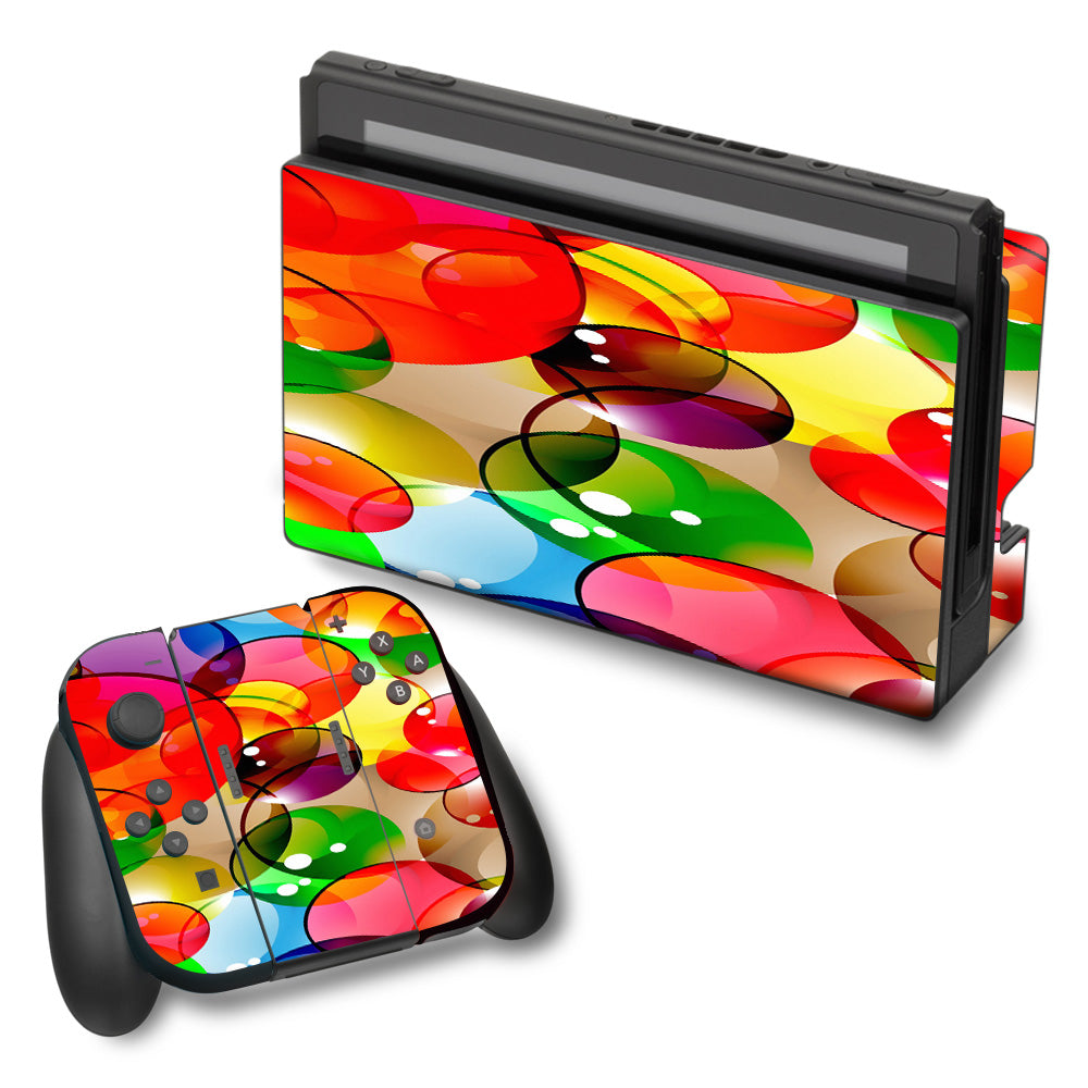  Colorful Bubbles Nintendo Switch Skin