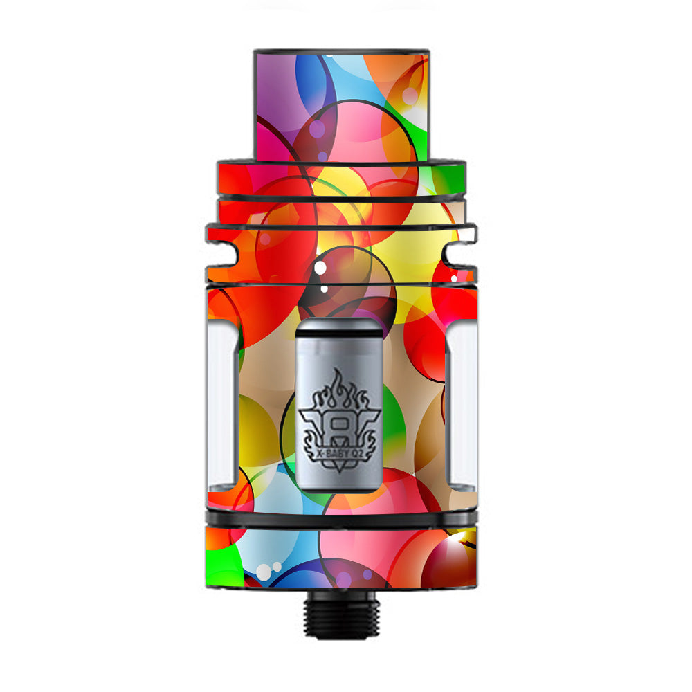  Colorful Bubbles TFV8 X-baby Tank Smok Skin