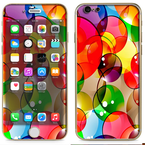  Colorful Bubbles Apple 6 Skin