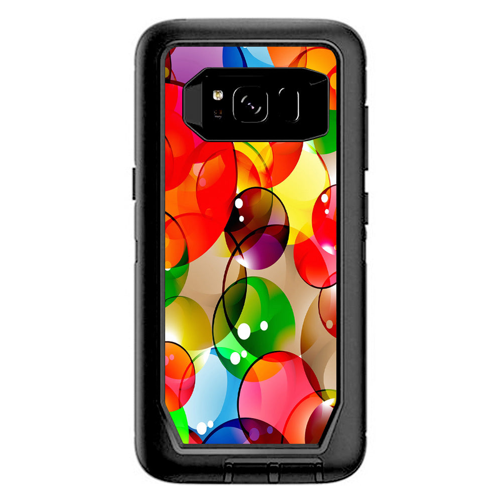  Colorful Bubbles Otterbox Defender Samsung Galaxy S8 Skin