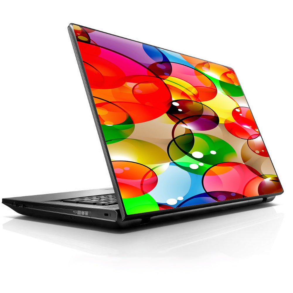  Colorful Bubbles Universal 13 to 16 inch wide laptop Skin