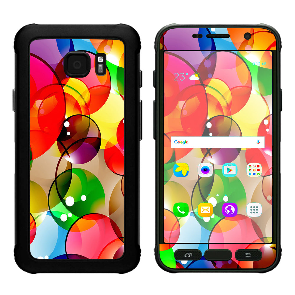  Colorful Bubbles Samsung Galaxy S7 Active Skin