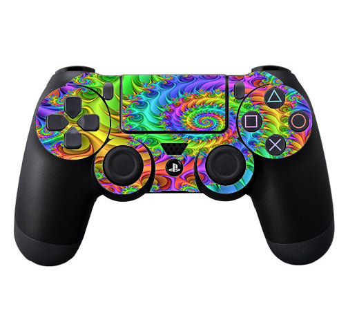  Trippy Color Swirl Sony Playstation PS4 Controller Skin
