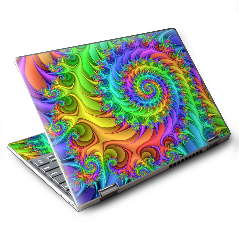  Trippy Color Swirl Lenovo Yoga 710 11.6" Skin