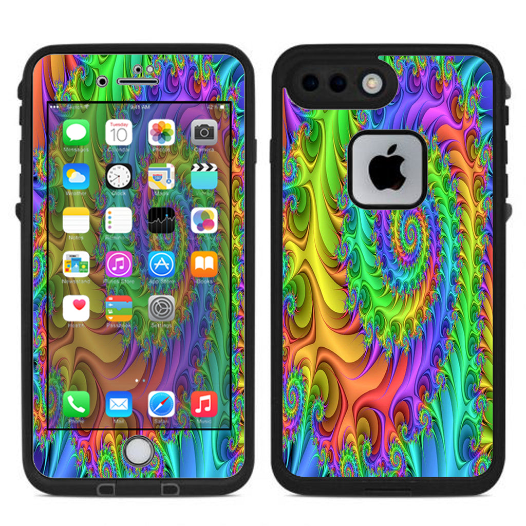  Trippy Color Swirl Lifeproof Fre iPhone 7 Plus or iPhone 8 Plus Skin