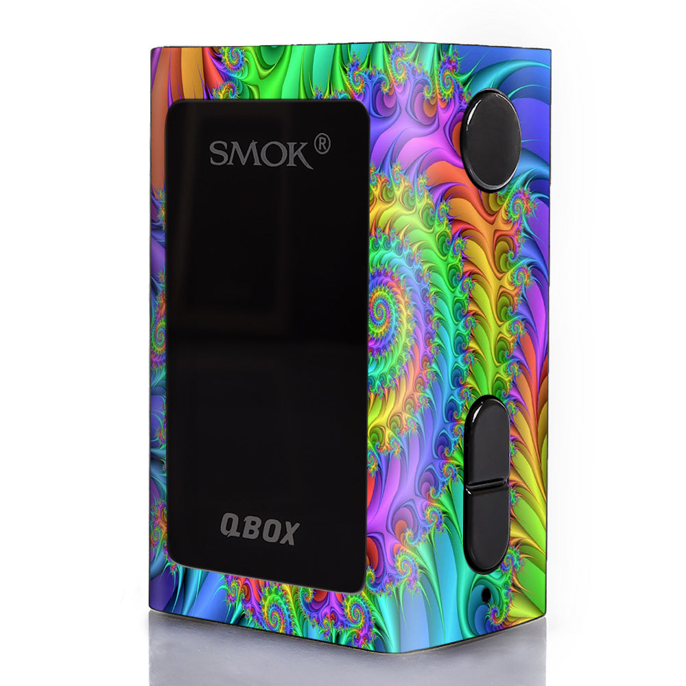  Trippy Color Swirl Smok Q-Box Skin