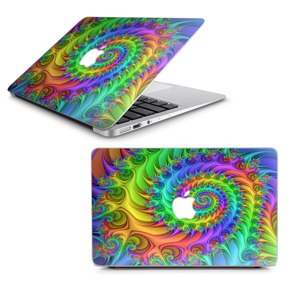  Trippy Color Swirl Macbook Air 13" A1369 A1466 Skin