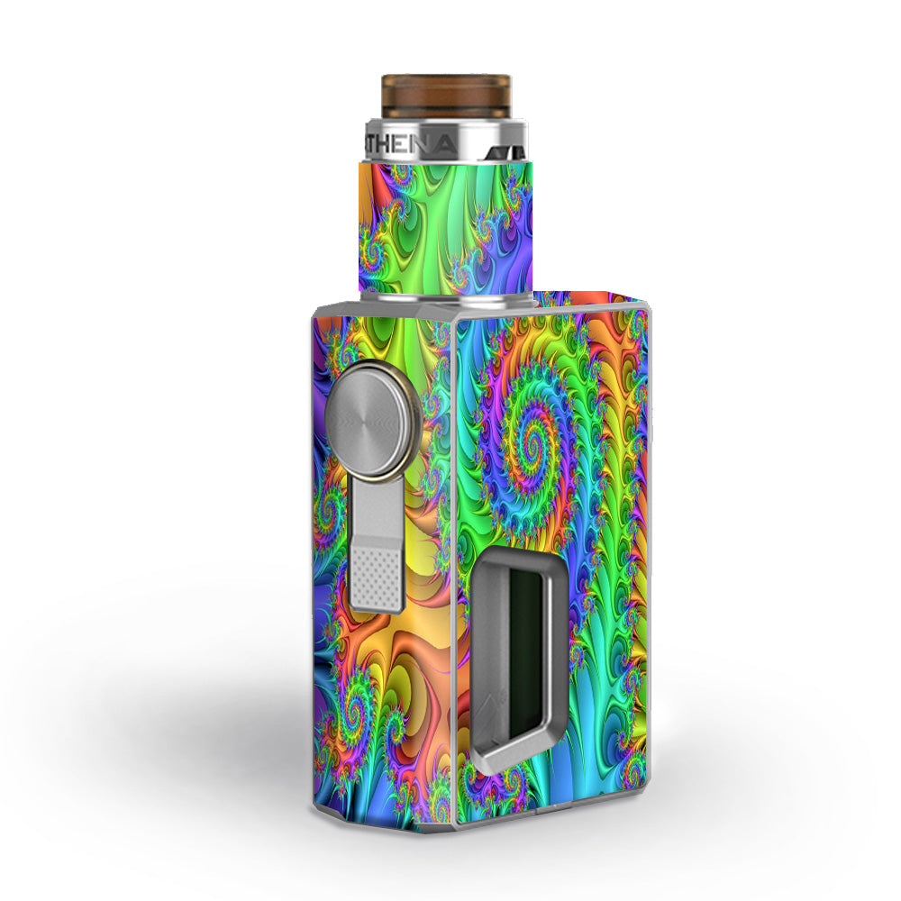  Trippy Color Swirl Geekvape Athena Squonk Skin