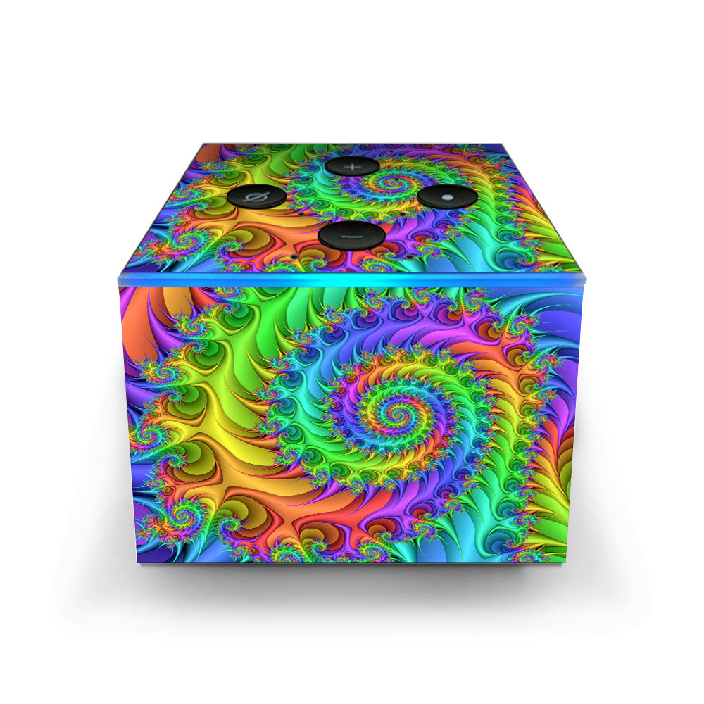  Trippy Color Swirl Amazon Fire TV Cube Skin