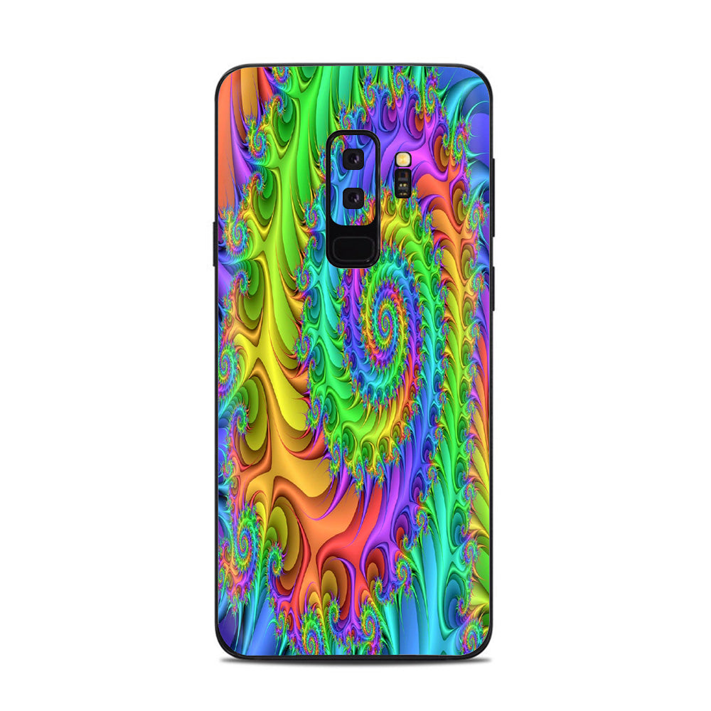  Trippy Color Swirl Samsung Galaxy S9 Plus Skin
