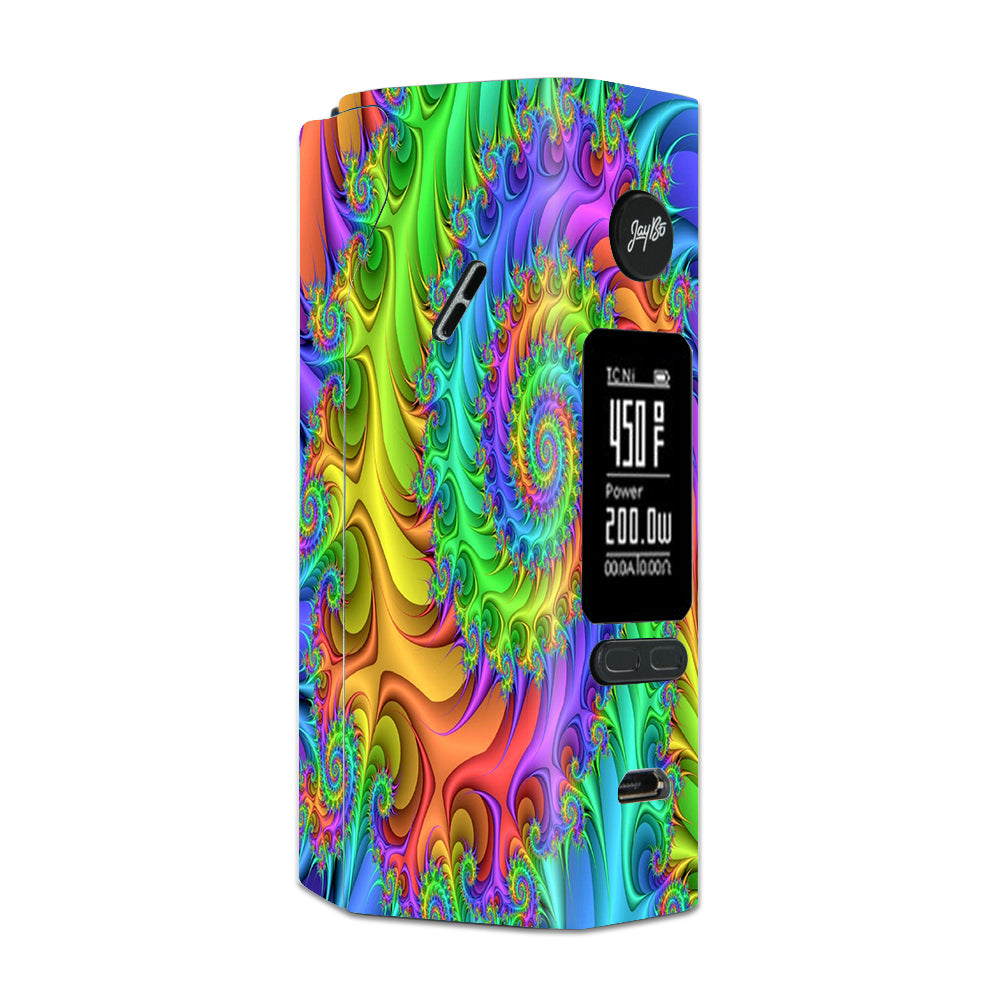  Trippy Color Swirl Wismec Reuleaux RX 2/3 combo kit Skin