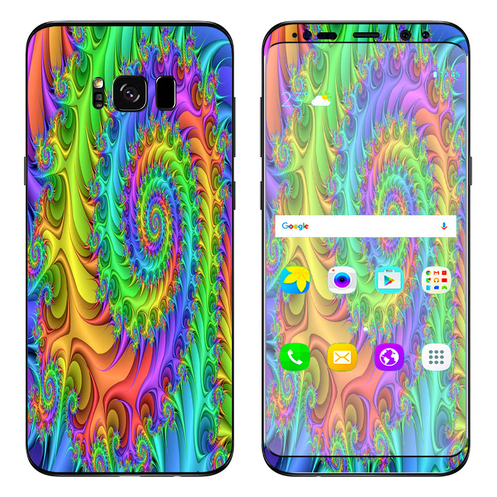  Trippy Color Swirl Samsung Galaxy S8 Plus Skin