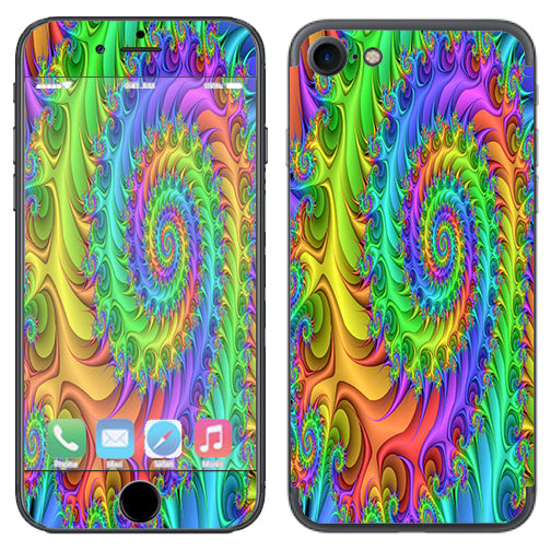  Trippy Color Swirl Apple iPhone 7 or iPhone 8 Skin