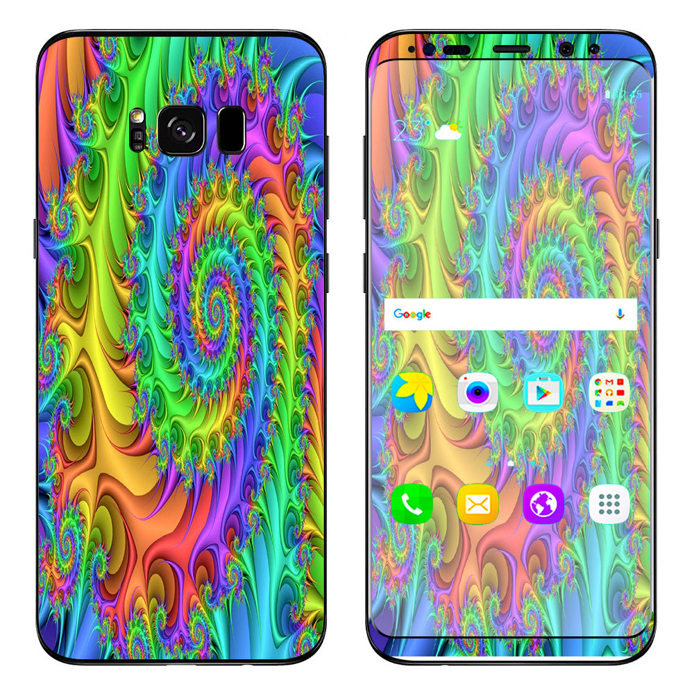  Trippy Color Swirl Samsung Galaxy S8 Skin