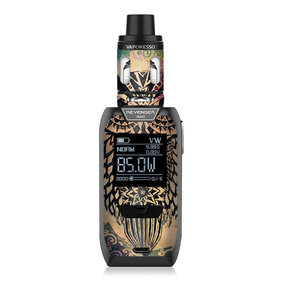  Tribal Abstract Owl Vaporesso Revenger Mini 85w Skin