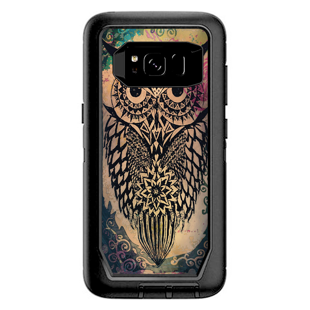  Tribal Abstract Owl Otterbox Defender Samsung Galaxy S8 Skin