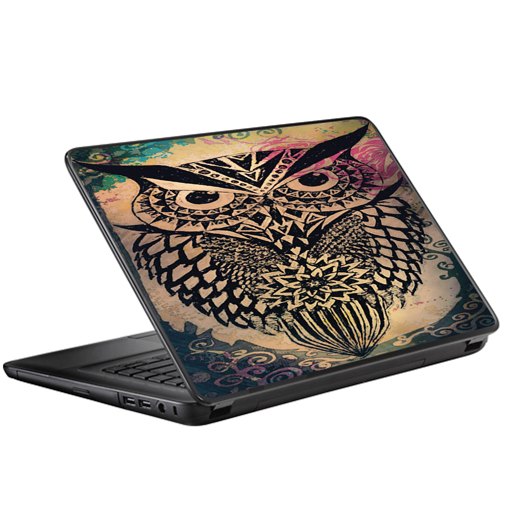  Tribal Abstract Owl Universal 13 to 16 inch wide laptop Skin