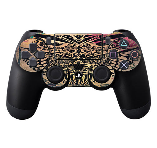 Tribal Abstract Owl Sony Playstation PS4 Controller Skin