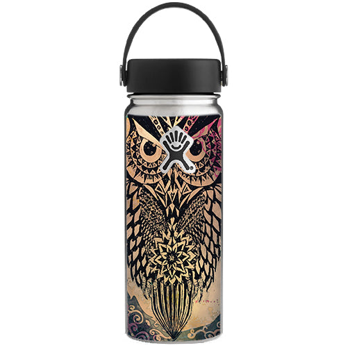  Tribal Abstract Owl Hydroflask 18oz Wide Mouth Skin