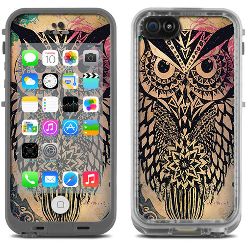  Tribal Abstract Owl Lifeproof Fre iPhone 5C Skin