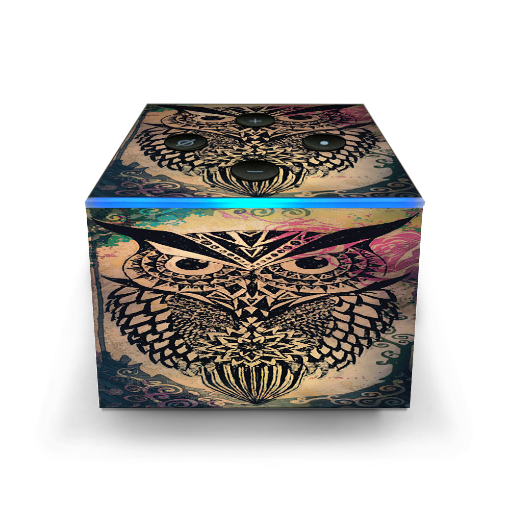  Tribal Abstract Owl Amazon Fire TV Cube Skin