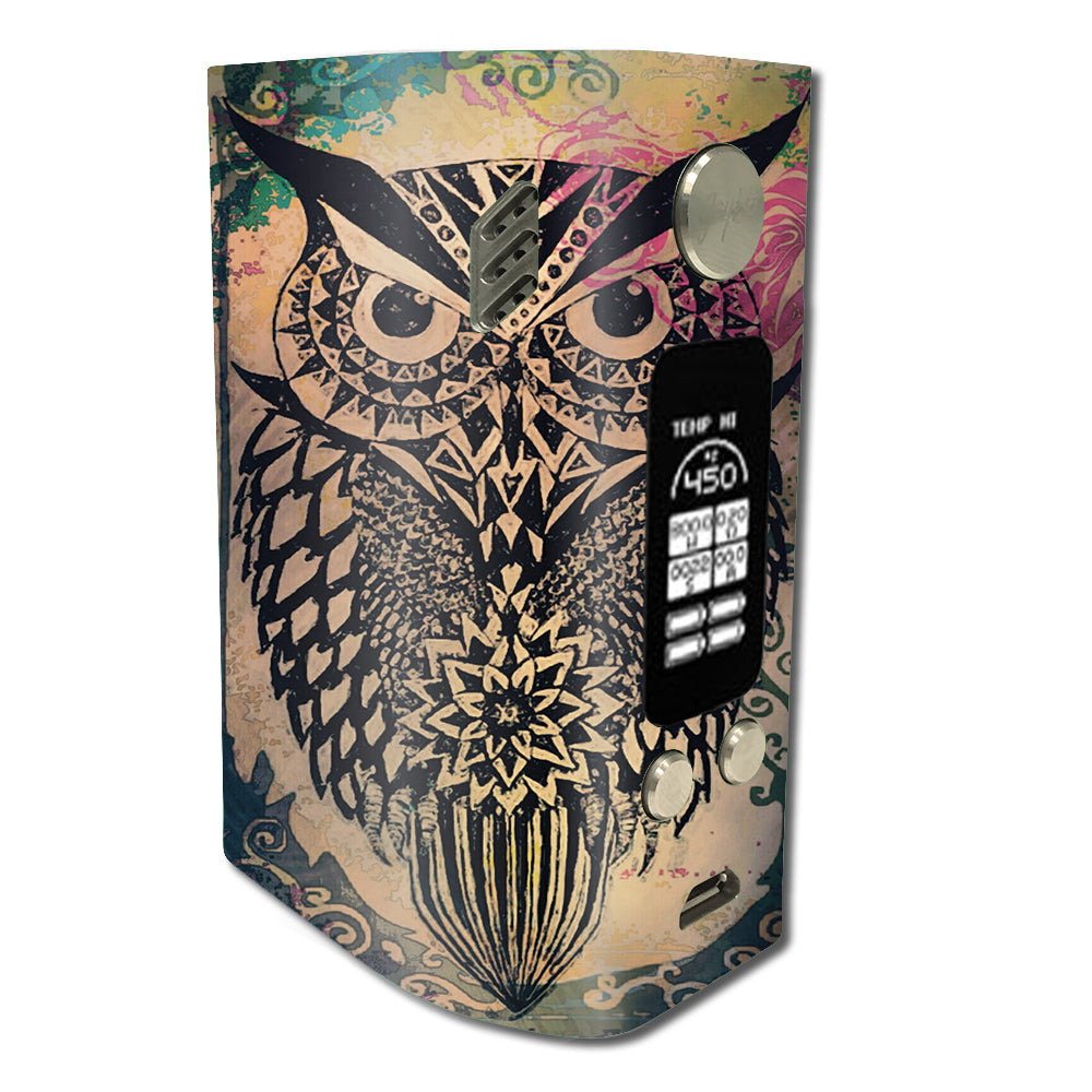  Tribal Abstract Owl Wismec Reuleaux RX300 Skin