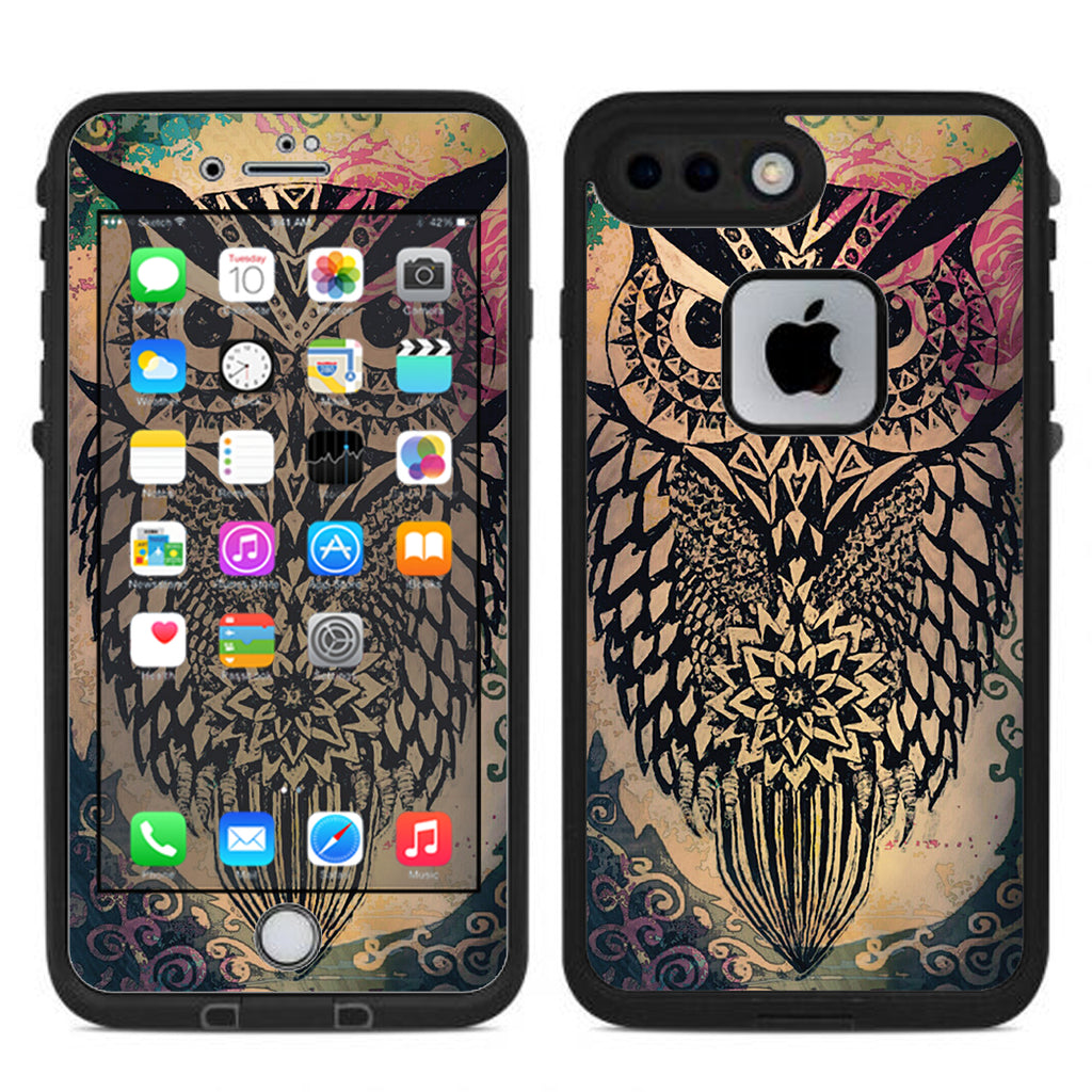  Tribal Abstract Owl Lifeproof Fre iPhone 7 Plus or iPhone 8 Plus Skin