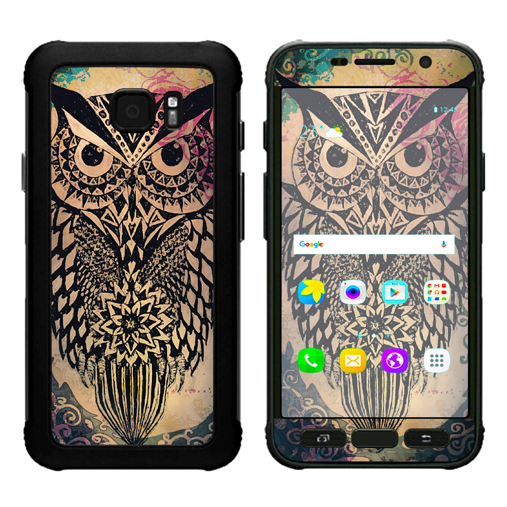 Tribal Abstract Owl Samsung Galaxy S7 Active Skin