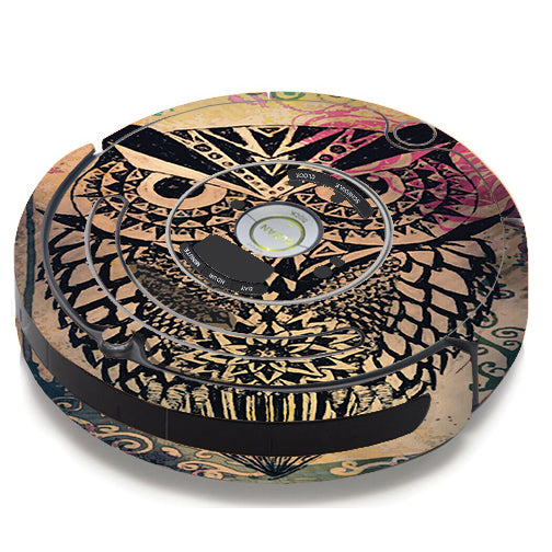  Tribal Abstract Owl iRobot Roomba 650/655 Skin