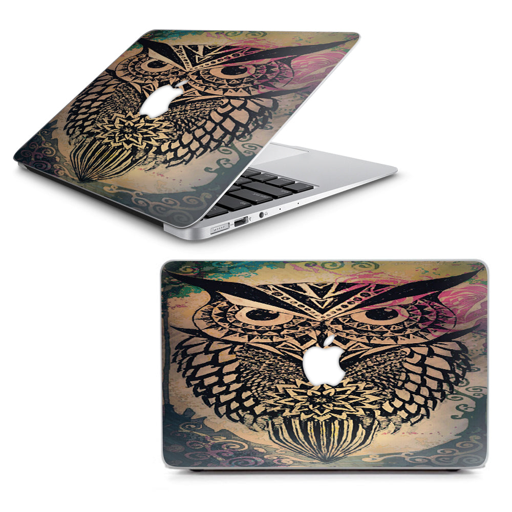  Tribal Abstract Owl Macbook Air 13" A1369 A1466 Skin