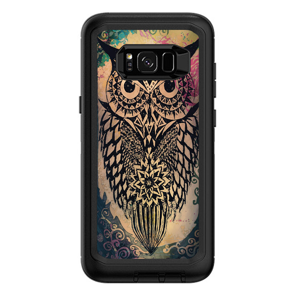  Tribal Abstract Owl Otterbox Defender Samsung Galaxy S8 Plus Skin