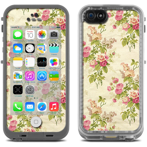  Charming Flowers Trendy Lifeproof Fre iPhone 5C Skin