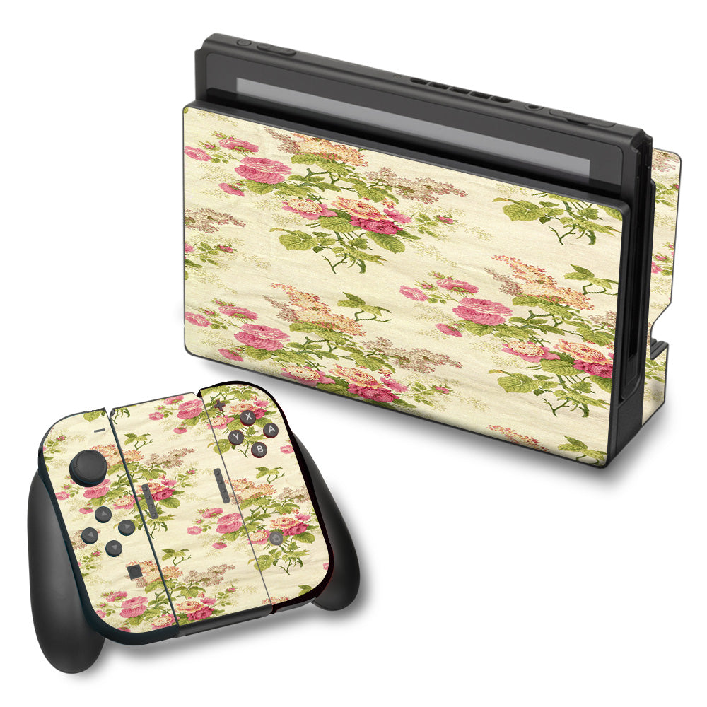  Charming Flowers Trendy Nintendo Switch Skin