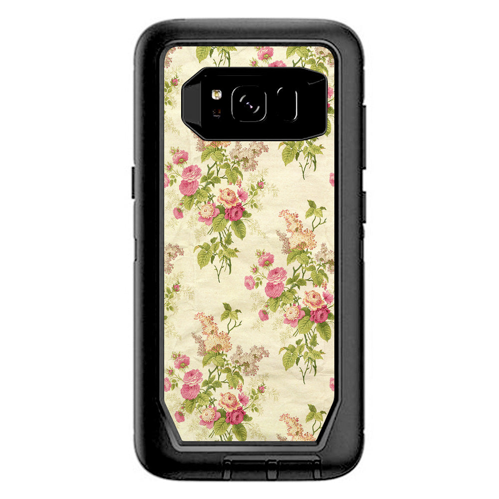  Charming Flowers Trendy Otterbox Defender Samsung Galaxy S8 Skin