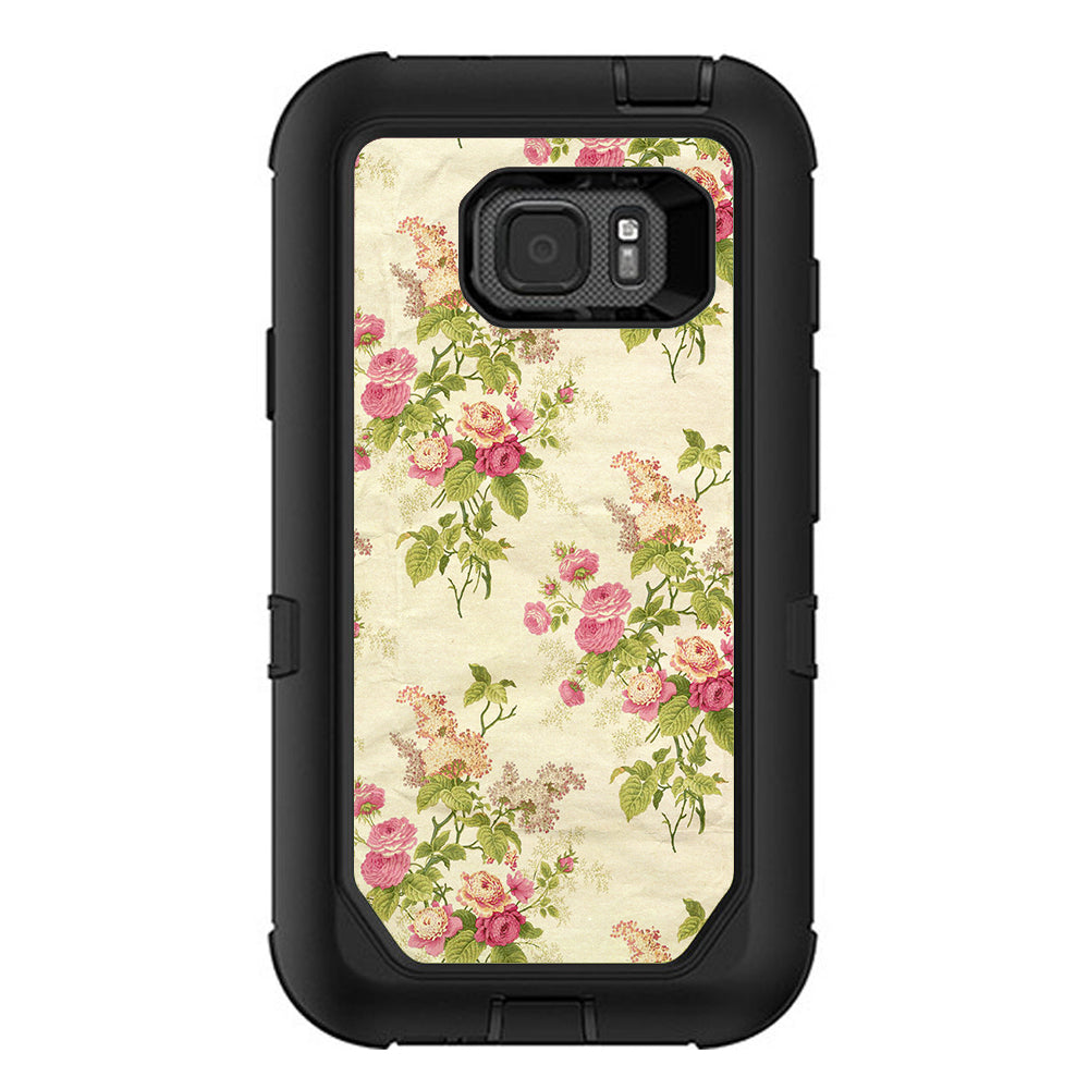 Charming Flowers Trendy Otterbox Defender Samsung Galaxy S7 Active Skin