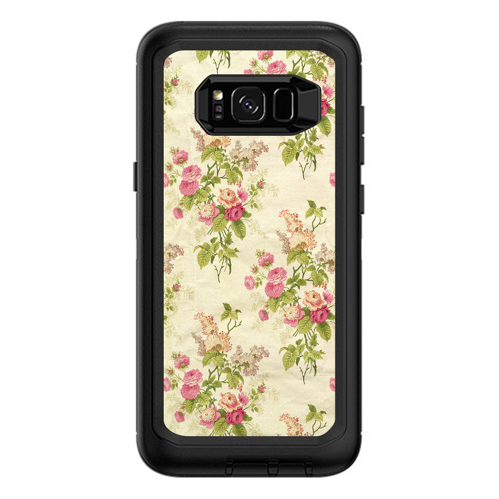  Charming Flowers Trendy Otterbox Defender Samsung Galaxy S8 Plus Skin