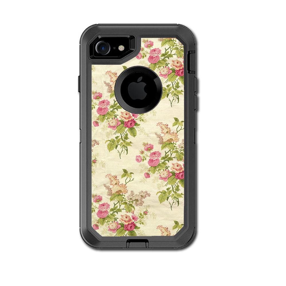  Charming Flowers Trendy Otterbox Defender iPhone 7 or iPhone 8 Skin