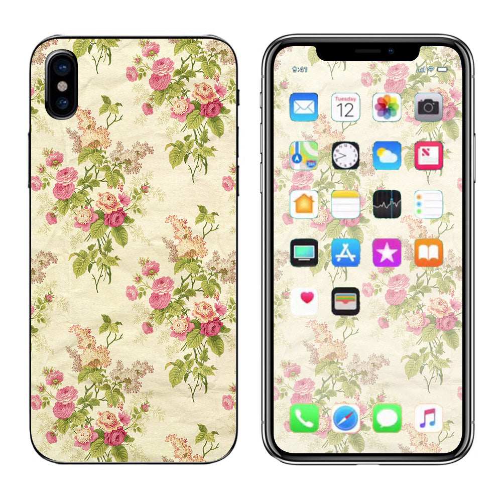  Charming Flowers Trendy Apple iPhone X Skin