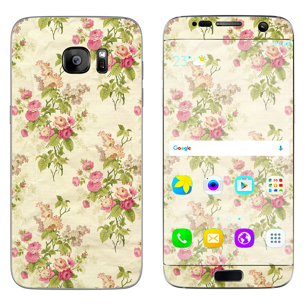  Charming Flowers Trendy Samsung Galaxy S7 Edge Skin