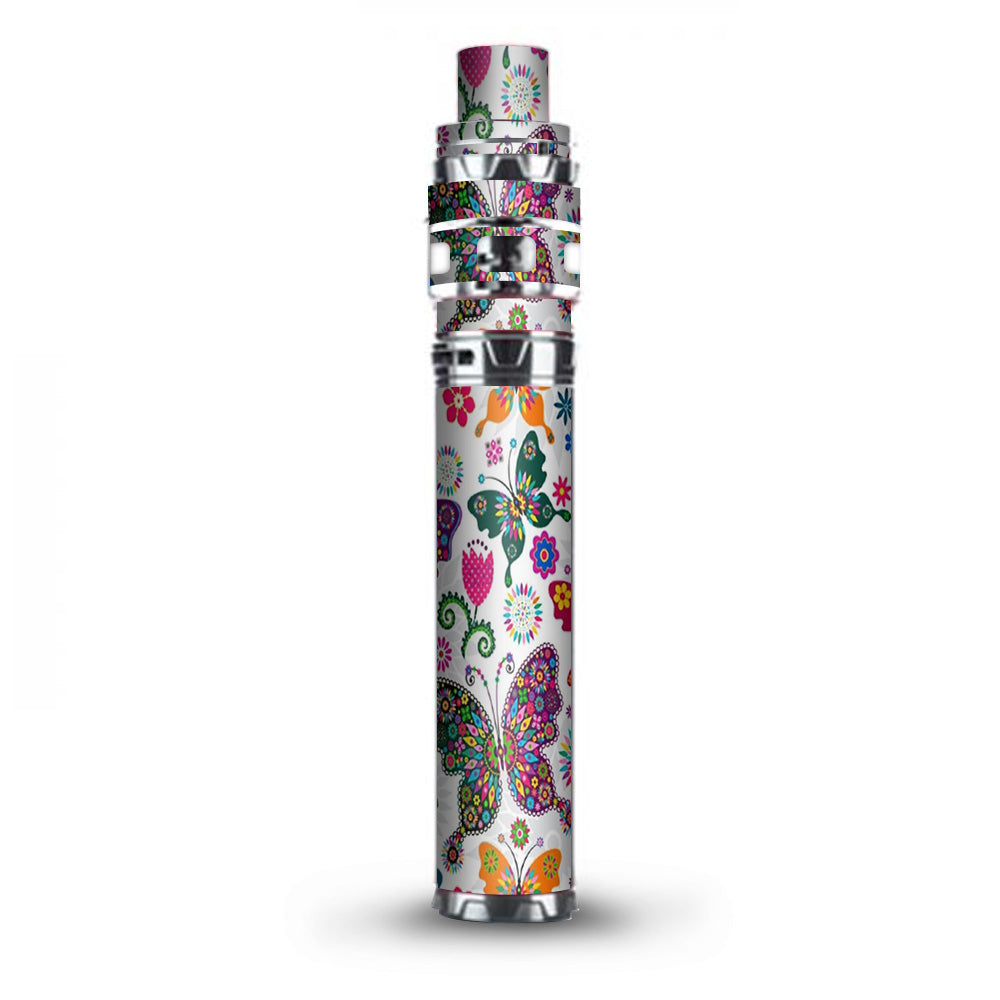  Butterflies Colorful Floral Stick Prince TFV12 Smok Skin